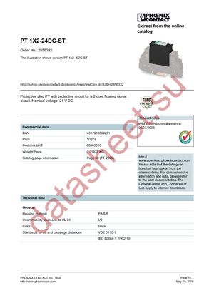 2856032 datasheet  